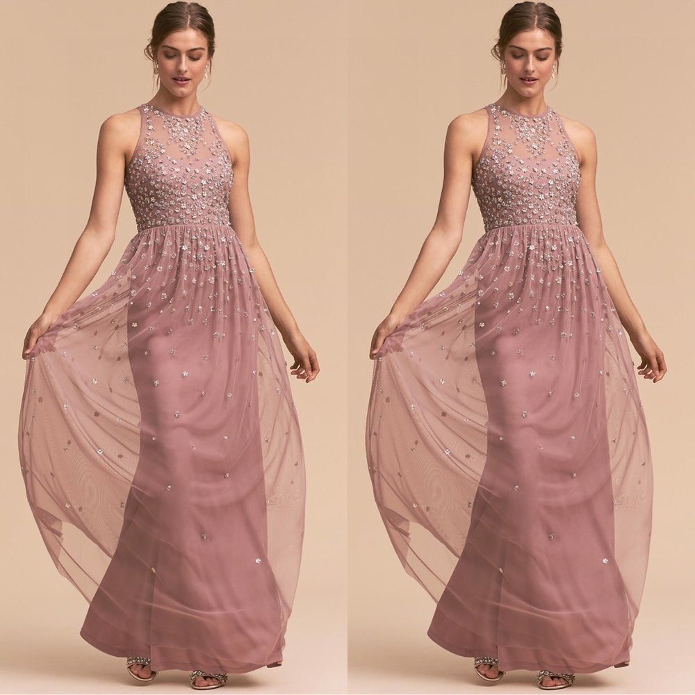 Anthropologie x BHLDN Ginny Wedding Dress Rose